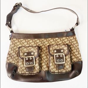 NY& Company Brown Signature Logo Shoulder Bag